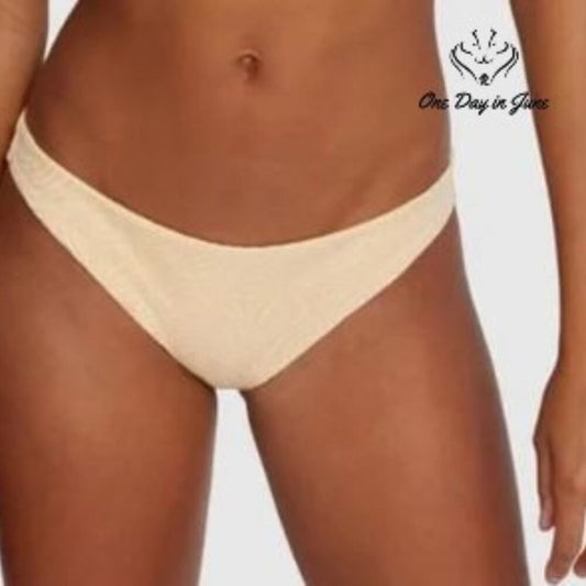 RVCA Run Wild Bikini Bottom Apricot Low Rise Medium NWT $52 Size XS