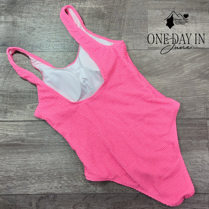 Limeeke Smocked One Piece Swimsuit Size S