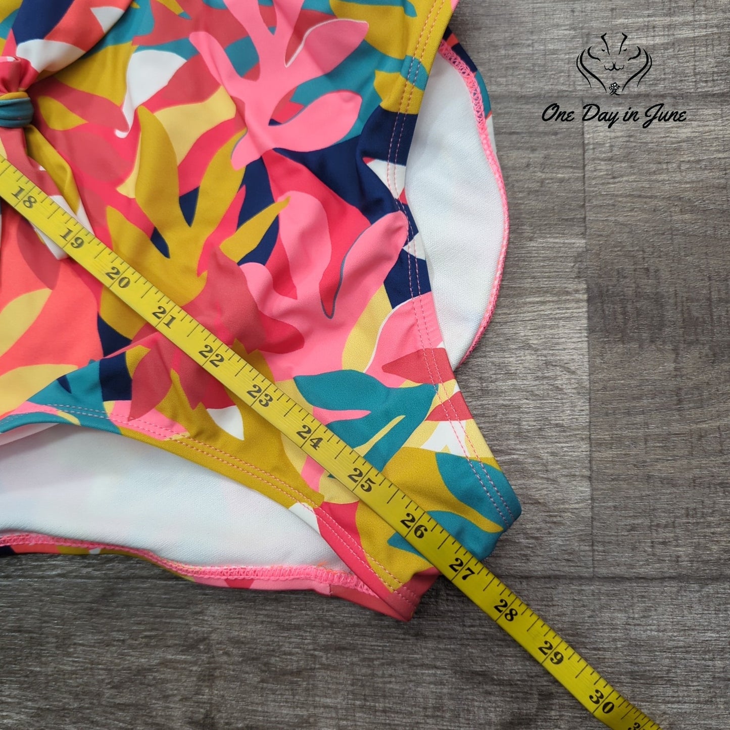 Mynah Floral One Piece Swimsuit Size L