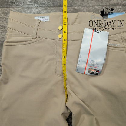Ariat Olympia Pro Low Rise Breeches Tan Patch Equestrian Riding NWT Size 26L (2)