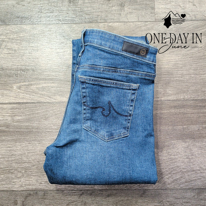 AG Adriano Goldschmied The Stilt Cigarette Leg Jeans Blue NWT $215 Size 4 (27)