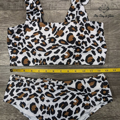 ODIJ Tie Shoulder Bikini Swimsuit Size L