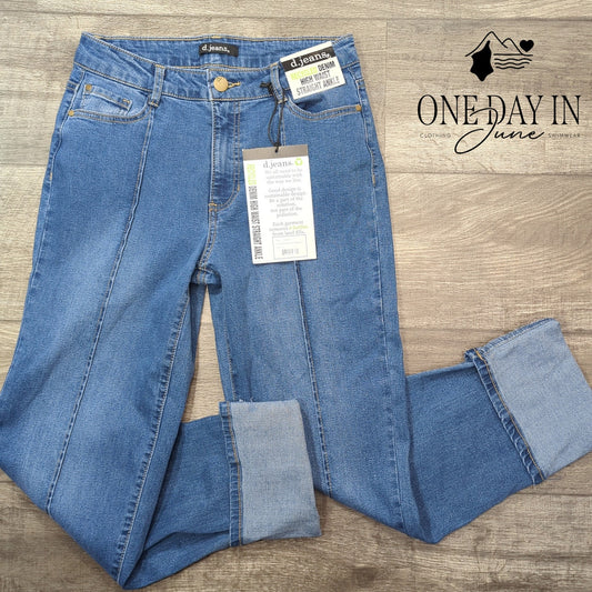 d.jeans High Waist Straight Ankle Jeans Size 6