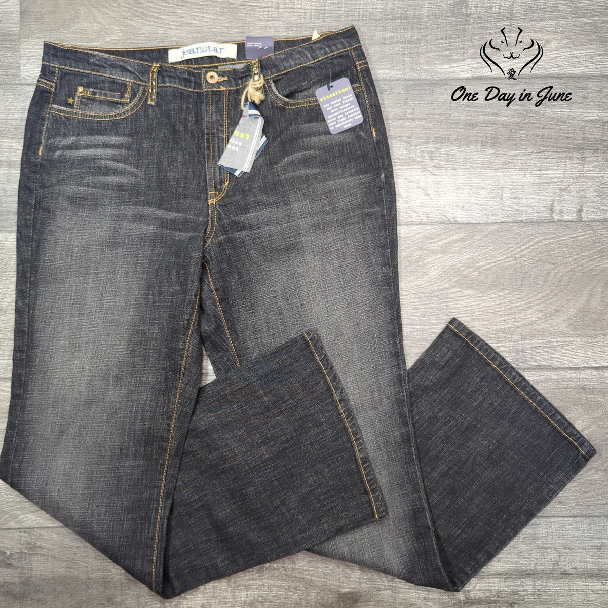 Jeanstar Legend Wash Low Rise Bootcut Jeans Dark Wash NWT Y2K Size 14