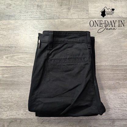 AG Adriano Goldschmied The Layla Cropped Flare Trouser Pants Black NWT Size 4