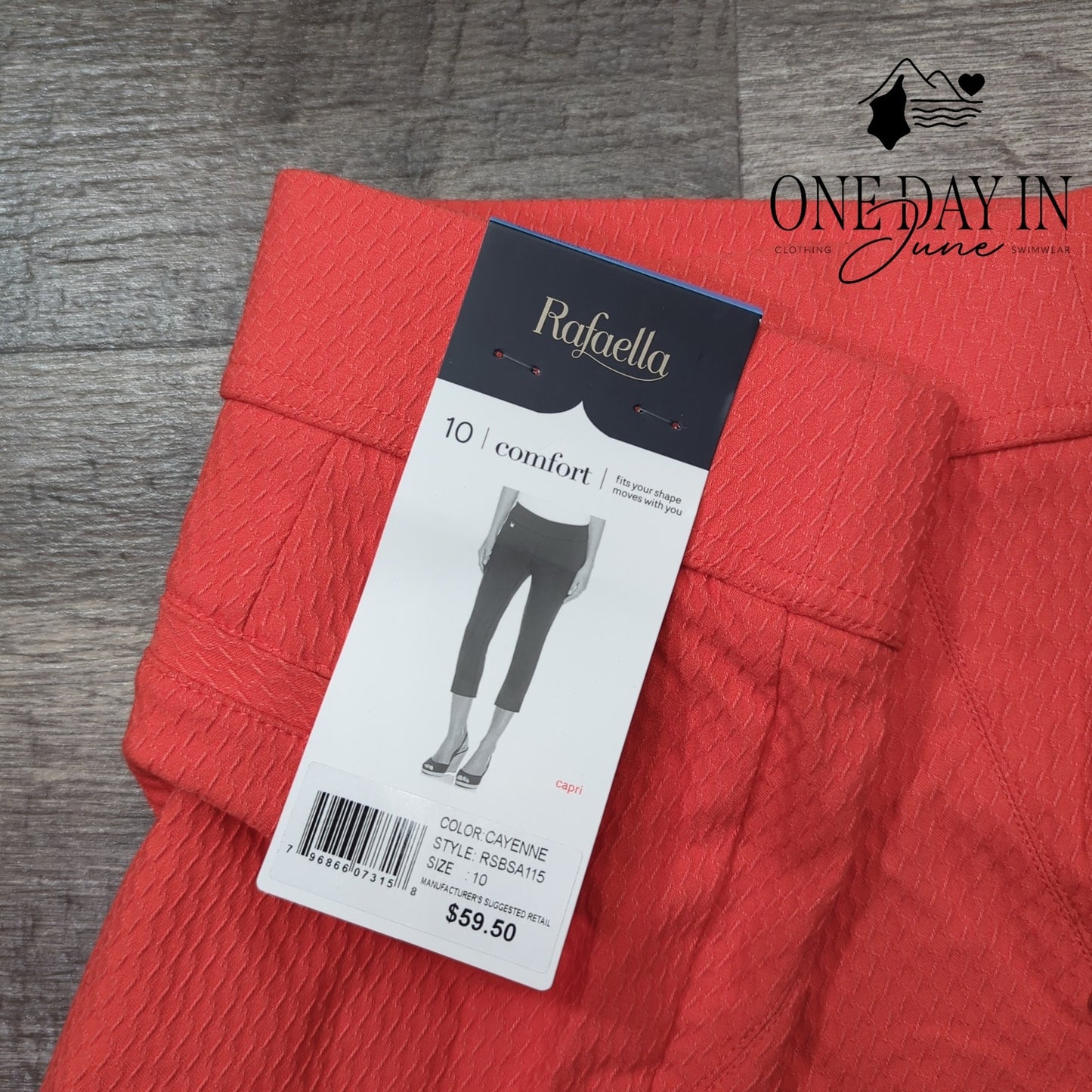 Rafaella Textured Cropped Pants Size 10