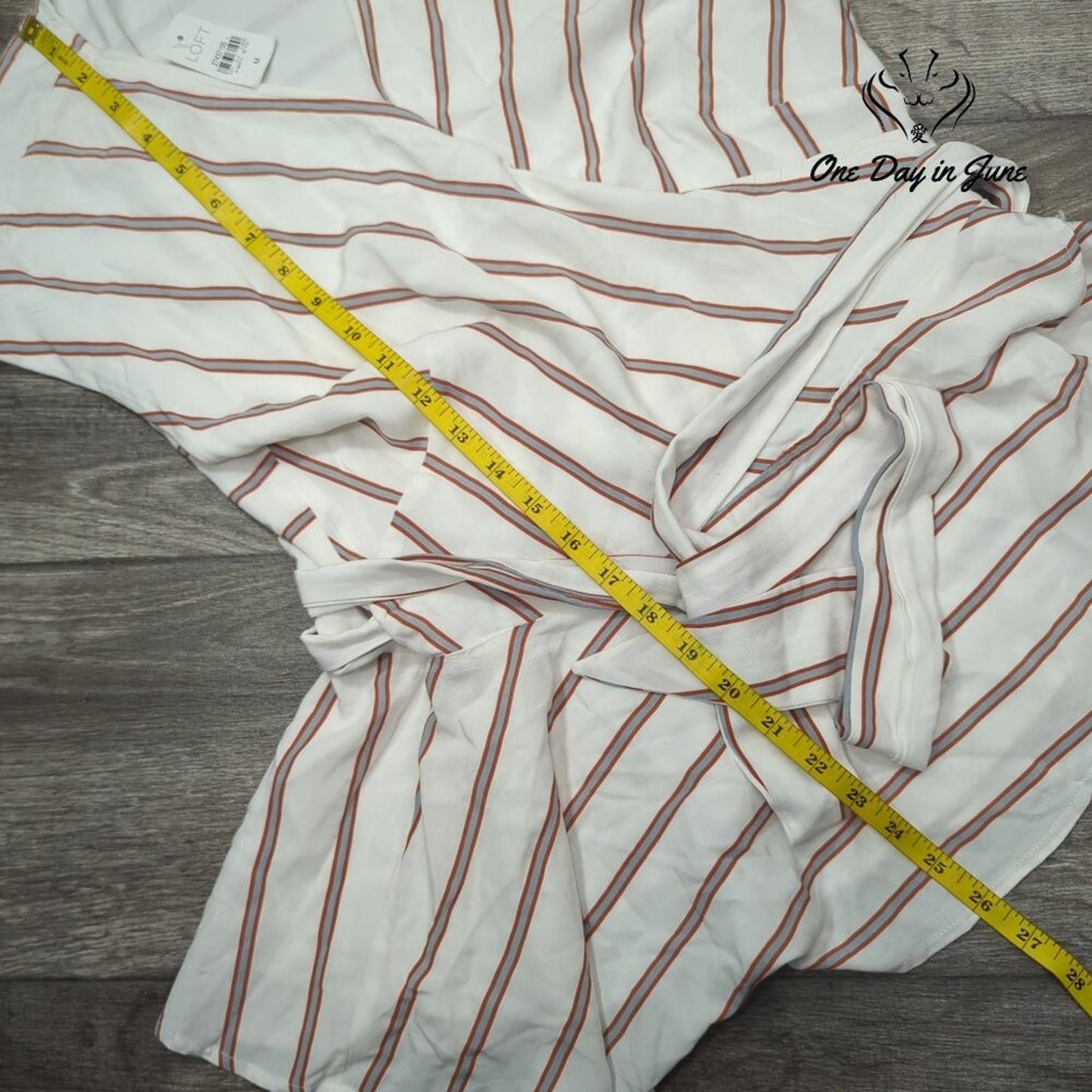 Loft Sleeveless Wrap Tie Top Size M