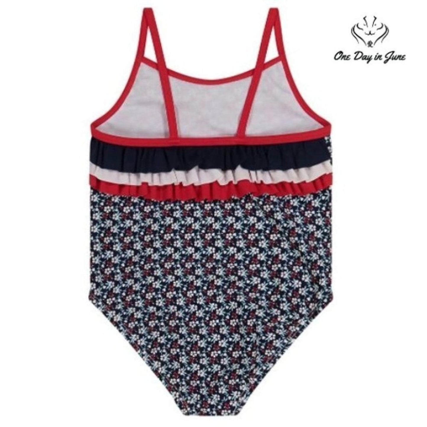 Kiko & Max Ruffle one Piece Swimsuit Size 3T