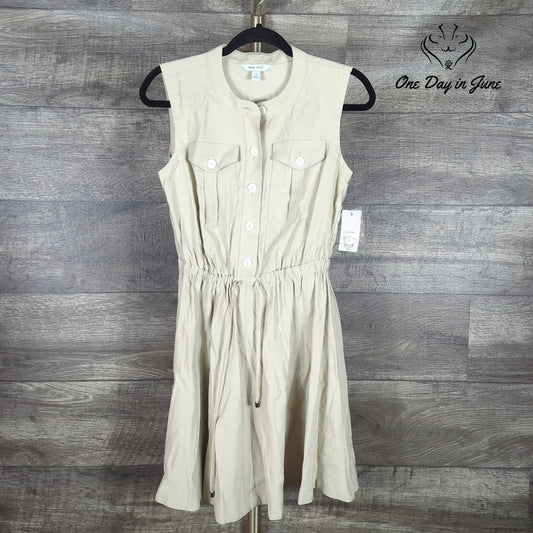 Nine West Sleeveless Tie Waist Dress Size S