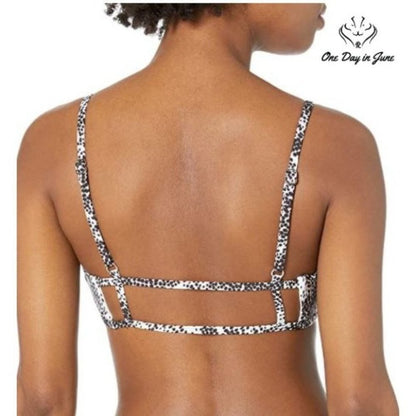 Vicious Young Babes Stunner V-Wire Bralette Bikini Top Swimsuit Size M