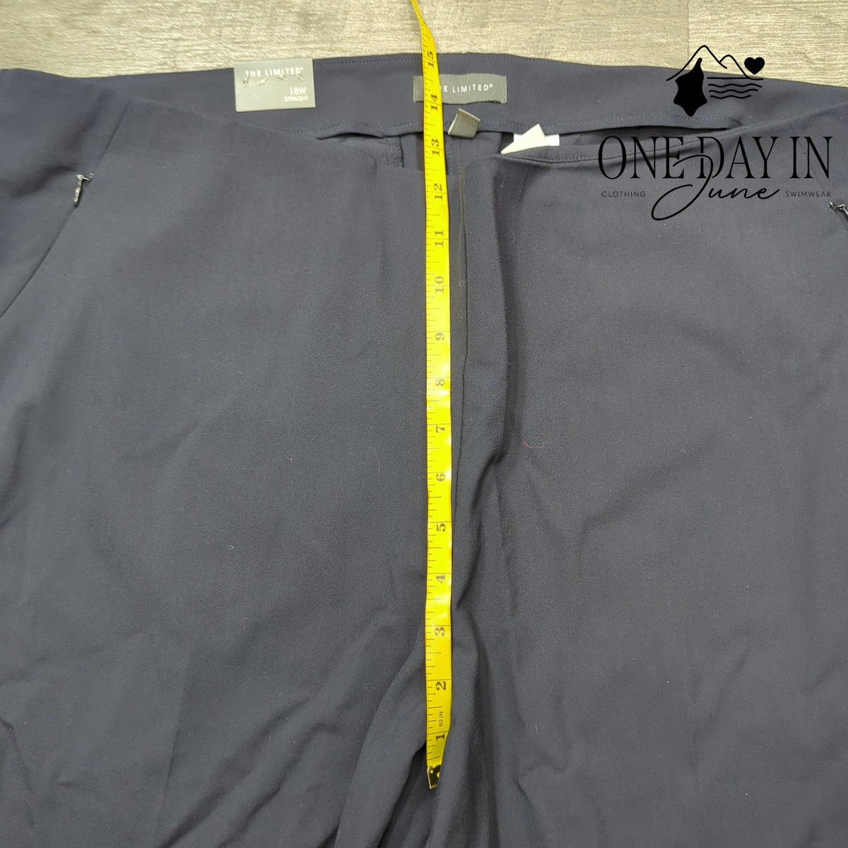 The Limited Essentials Plus Straight Leg Dress Pants Navy Blue NWT $79 Size 18W
