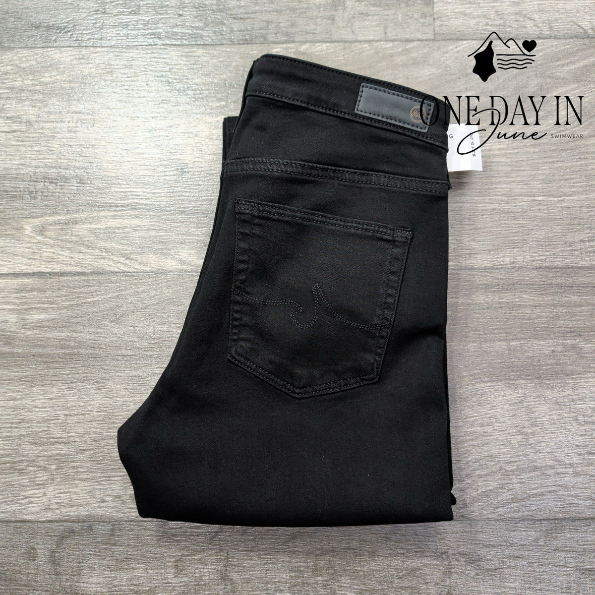 AG Adriano Goldschmied The Prima Cigarette Leg Jeans Black NWT Size 4 (27)