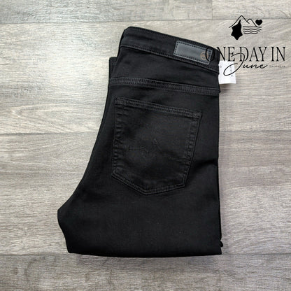 AG Adriano Goldschmied The Prima Cigarette Leg Jeans Black NWT Size 4 (27)