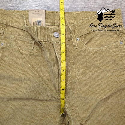Levi's 314 Shaping Straight Corduroy Pants Size 29X30