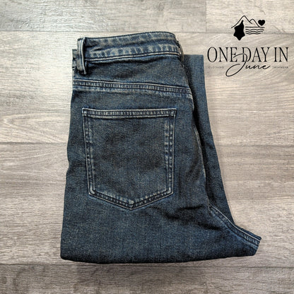 ASOS Oil Stained Straight Leg Jeans Size 30X32