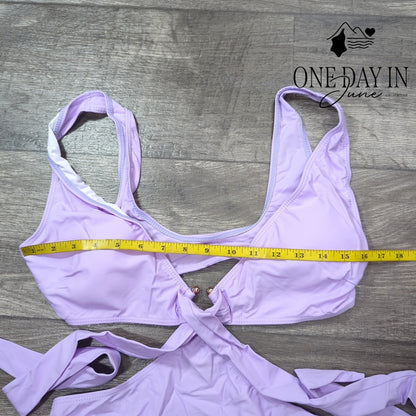 CharmLeaks Cut Out Wrap One Piece Swimsuit Size M