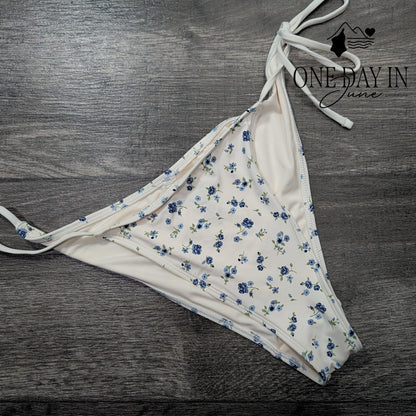 Garage Floral Tie Side Bikini Bottom Size S