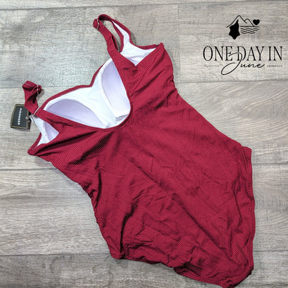 AIdonger Ribbed One Piece Swimsuit Size XL