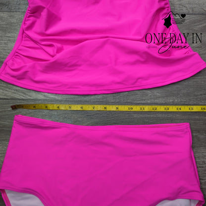 Eomenie Tummy Control Tankini Swimsuit Size L