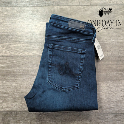 AG Adriano Goldschmied Skinny Jeans Dark Wash Stretch Denim NWT $215 Size 4 (27)