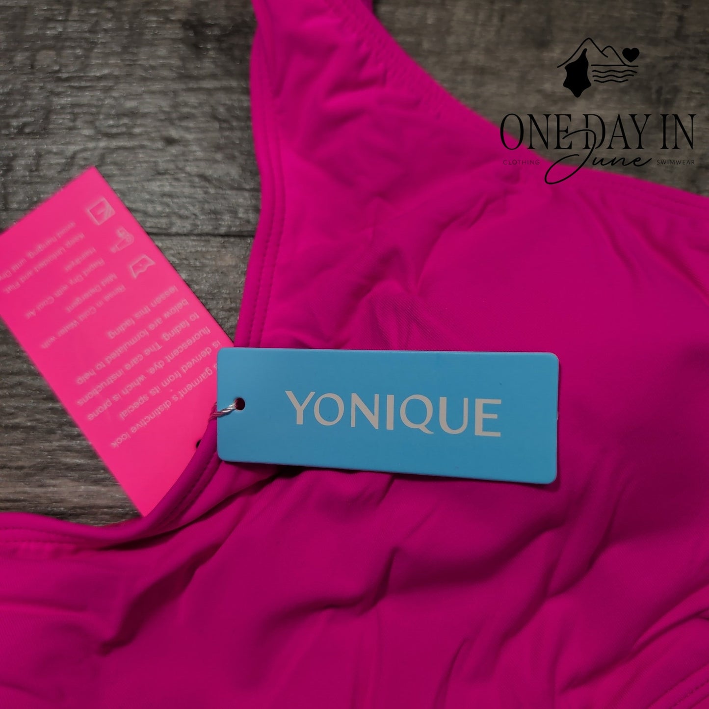 Yonique Tie Shoulder High Waist Bikini Swimsuit Size M