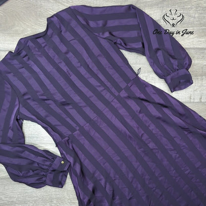 Liz Claiborne Long Sleeve Mysterious Purple Dress Size 6