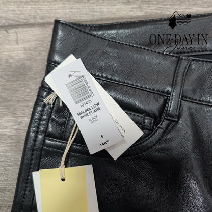 Wilfred The Melina Low Rise Flare Faux Leather Pants Size 6