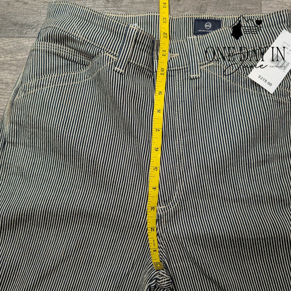 AG Adriano Goldschmied Rosie Wide Leg Crop Jeans Blue Stripe NWT Size 4 (27)