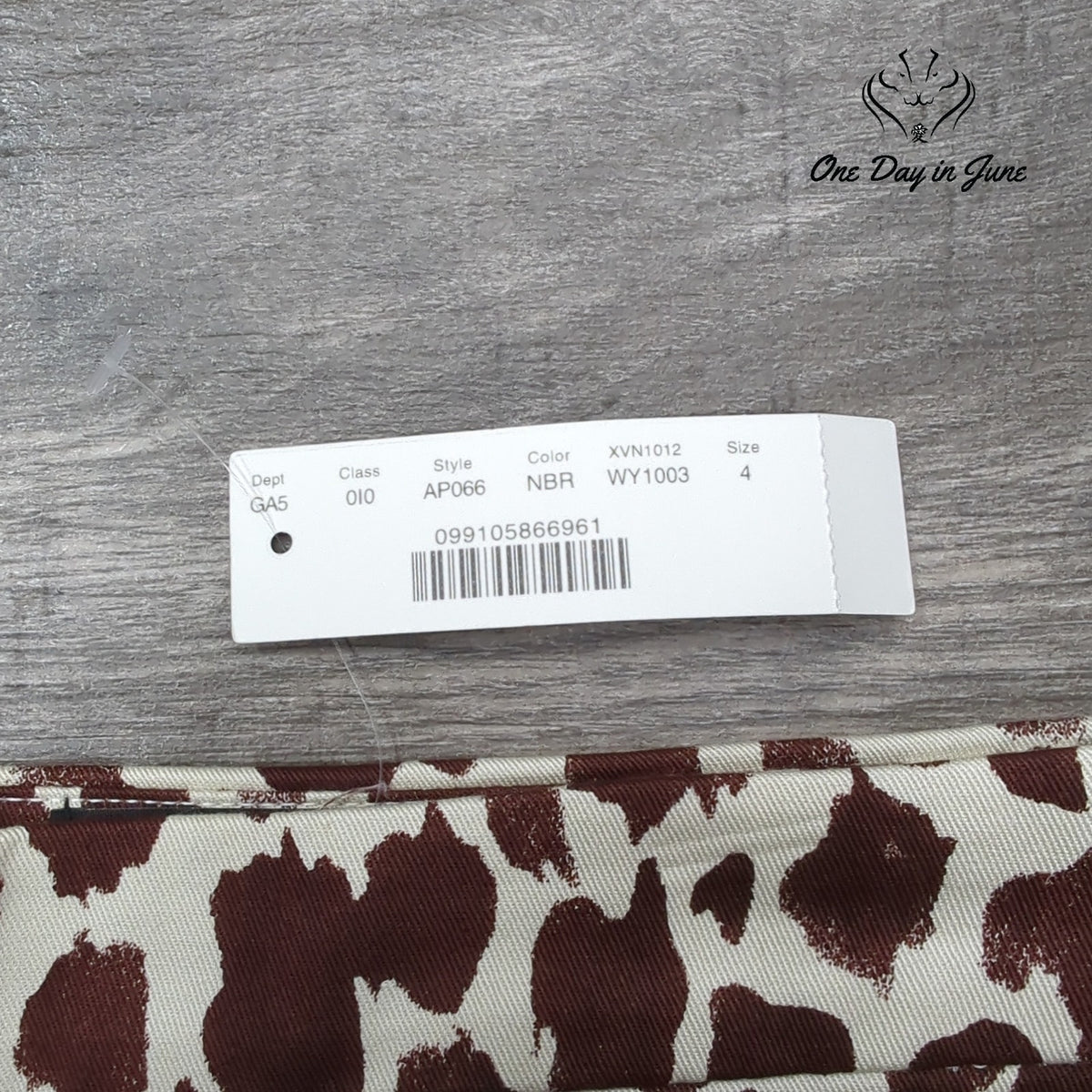 J.Crew Animal Print Pencil Skirt Burgundy Ivory NWT Size 4