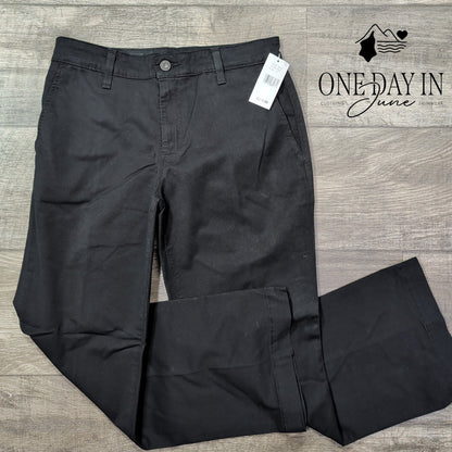 AG Adriano Goldschmied The Layla Cropped Flare Trouser Pants Black NWT Size 4