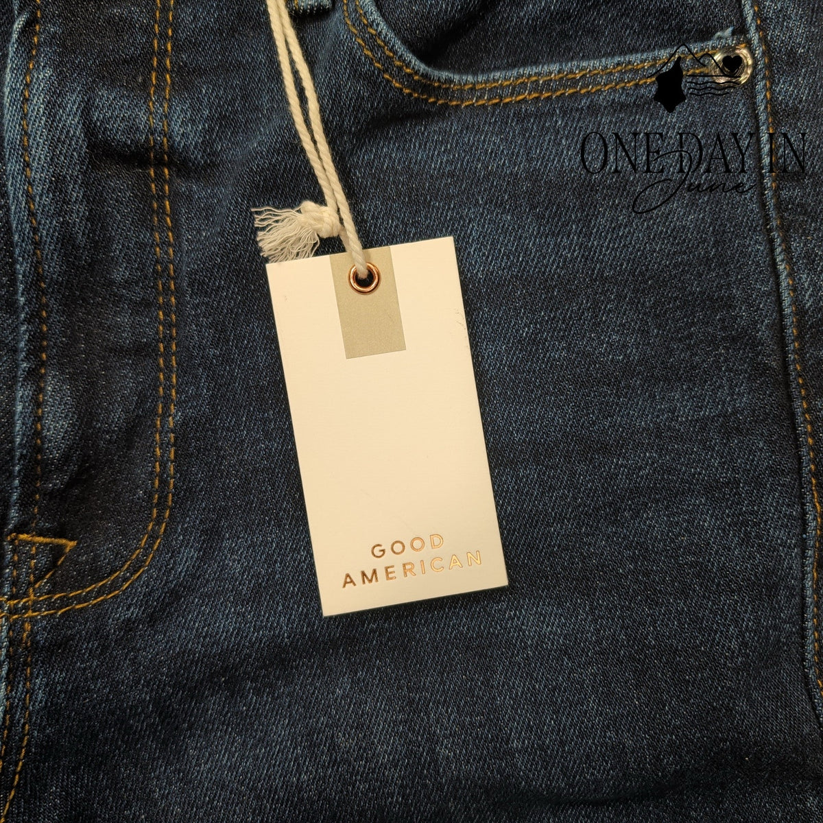 Good American Good Waist Skinny High Rise Jeans Indigo NWT Size 6 (28)