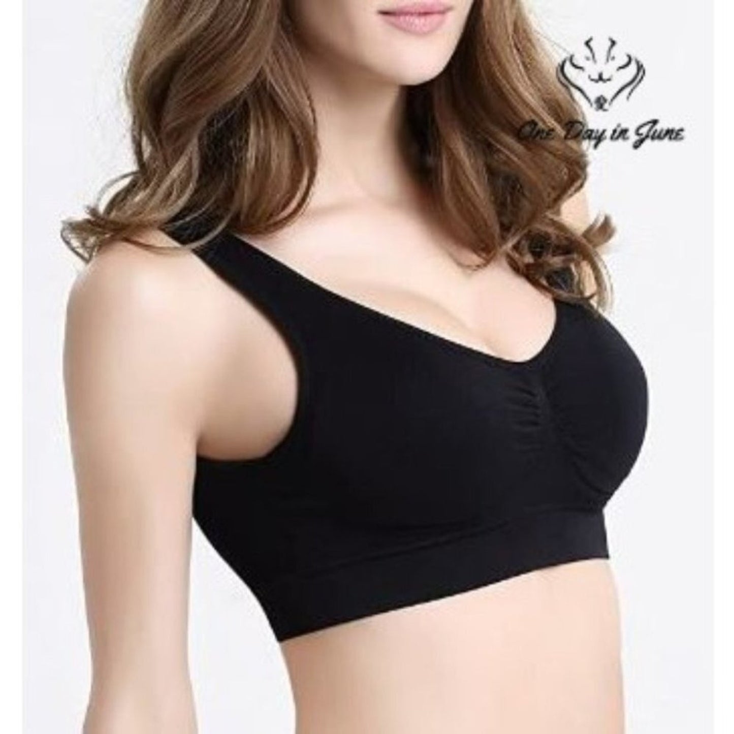 Vermilion 3 Pack Seamless Sports Bra Size L