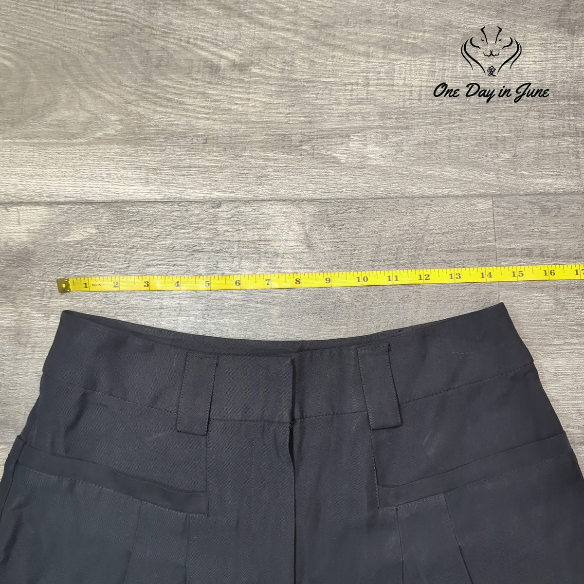 Topshop Black Pleated Straight Leg Dress Pants Trousers Size 6