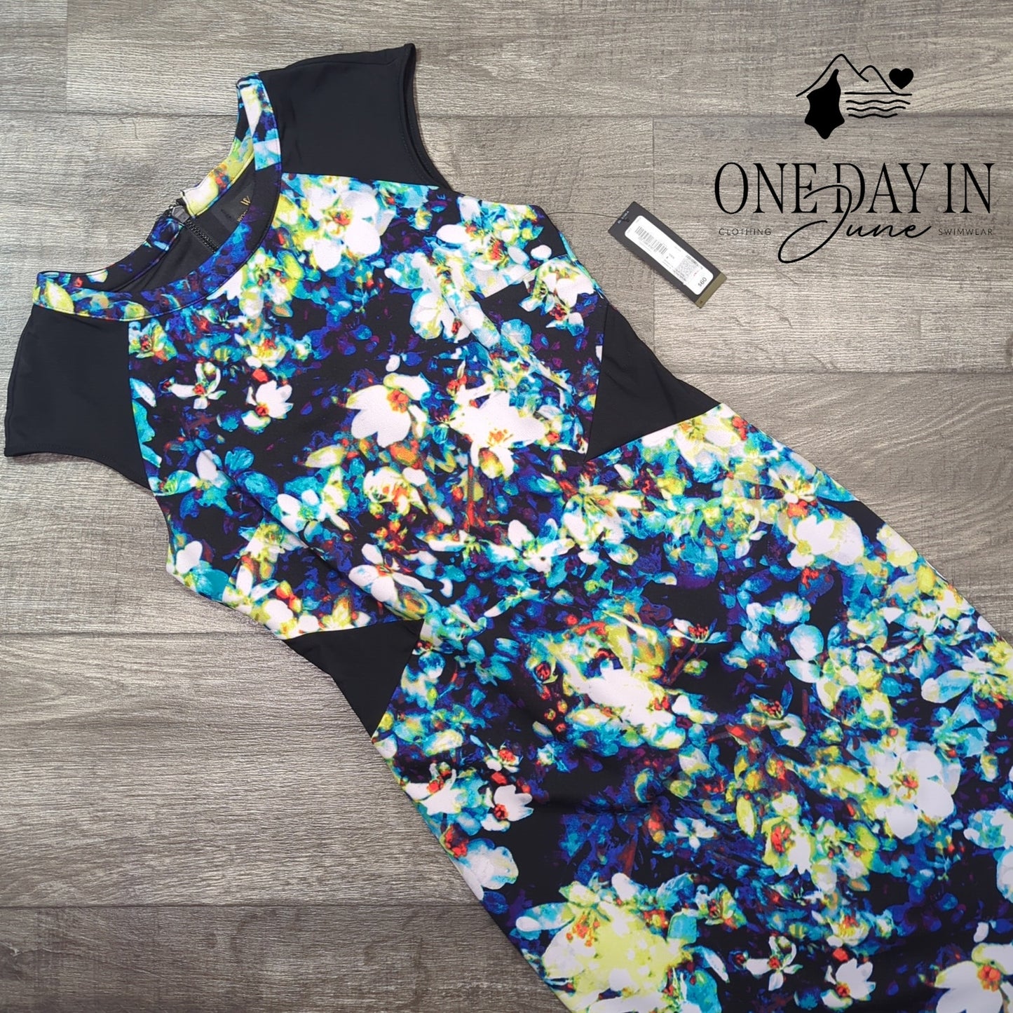 Worthington Cap Sleeve Floral Midi Dress Size 4