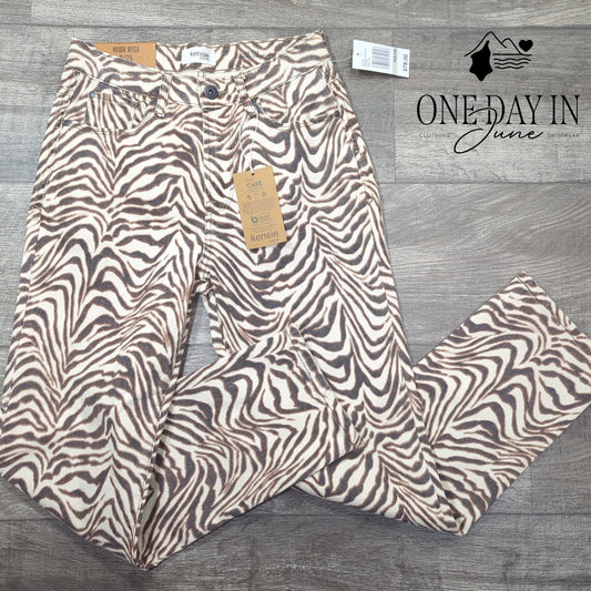 Kensie Jeans The Ella High Rise Straight Jeans Size 0