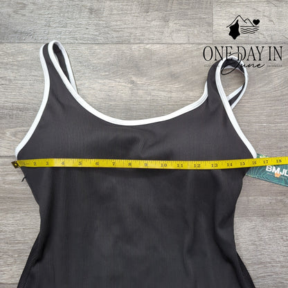 Blooming Jelly Ribbed One Piece Swimsuit Size XL