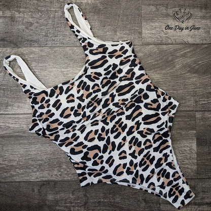 Prettygarden Leopard One Piece Swimsuit Size L