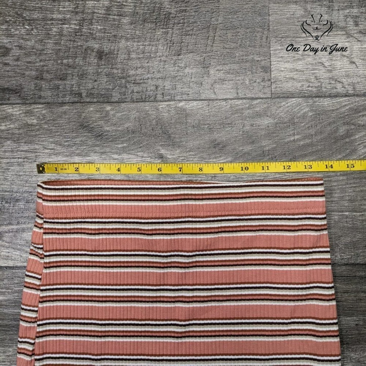 Almost Famous Striped Mini Skirt Size M