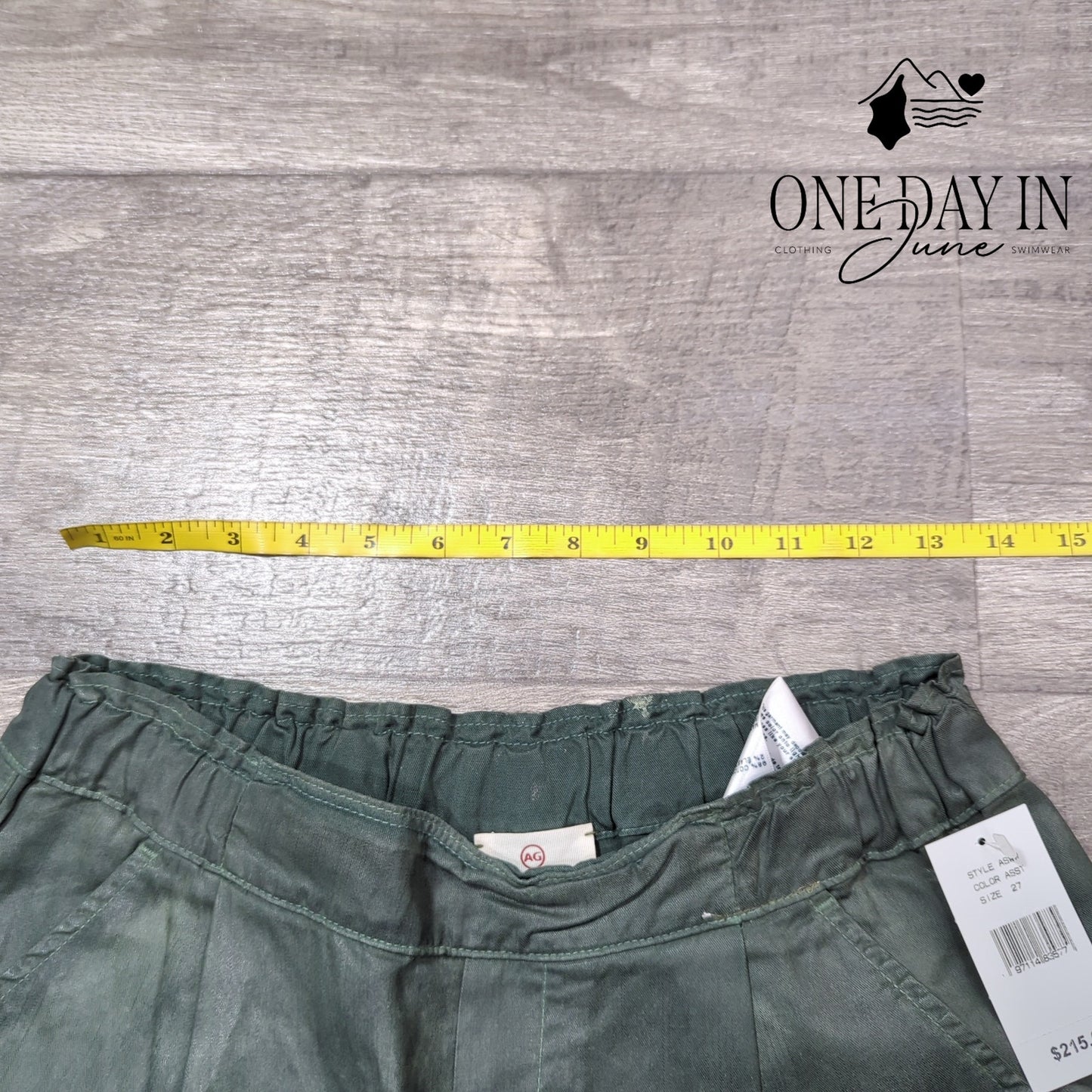 Adriano Goldschmied Pull On Coated Ankle Pants Size 27 (4)