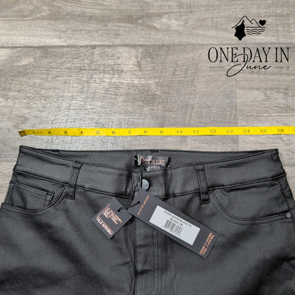 Renuar Coated Denim Straight Leg Jeans Size 10