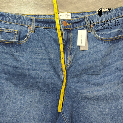 Lane Bryant Mid Rise Boyfriend Bermuda Denim Shorts Size 20