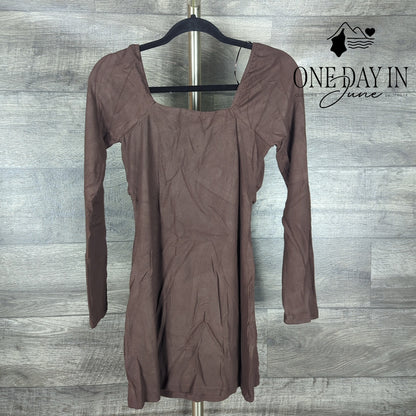 Edit by Nine Long Sleeve Bodycon Ribbed Mini Dress Size L
