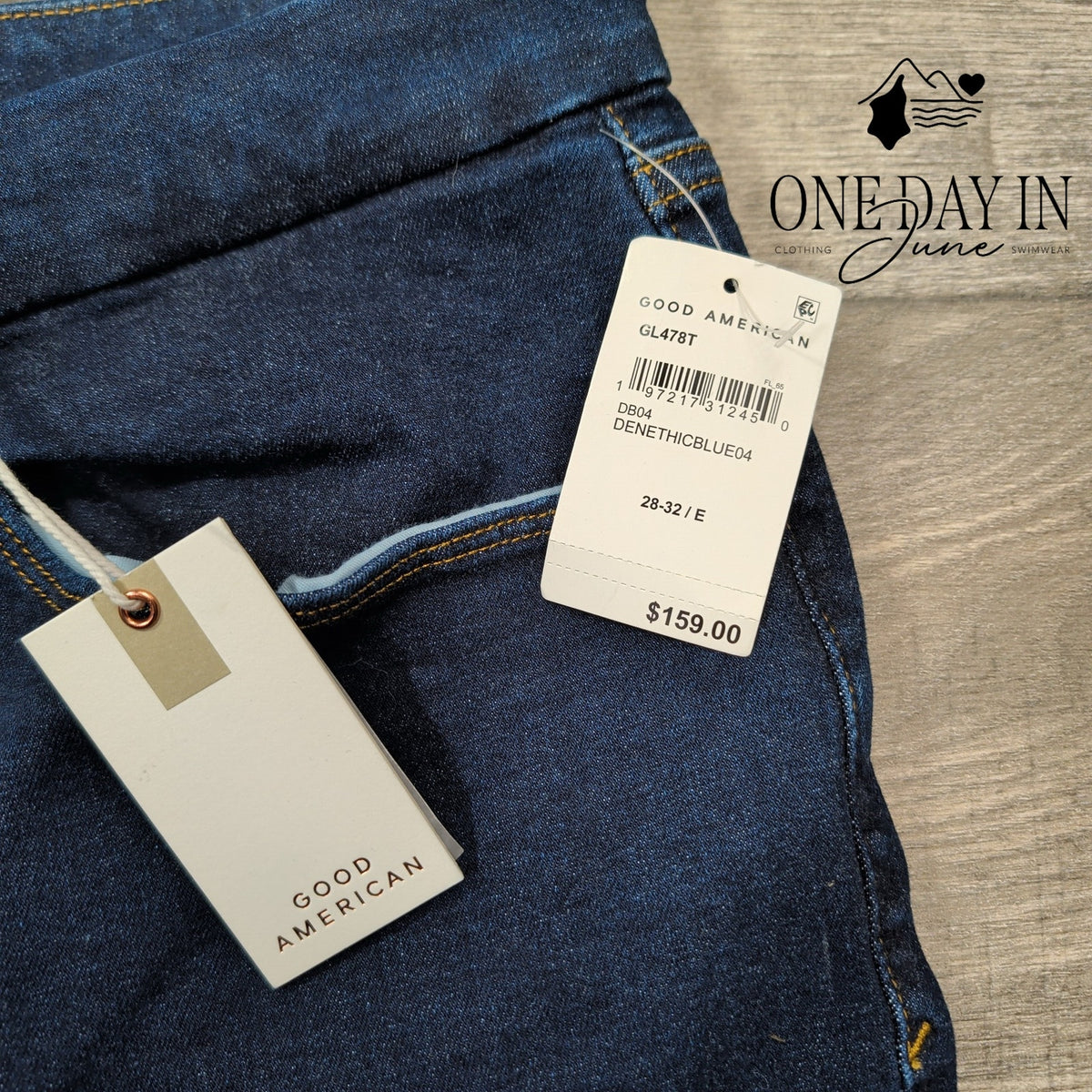 Good American Good Legs Skinny Jeans Deep Blue NWT $159 Size 28-32