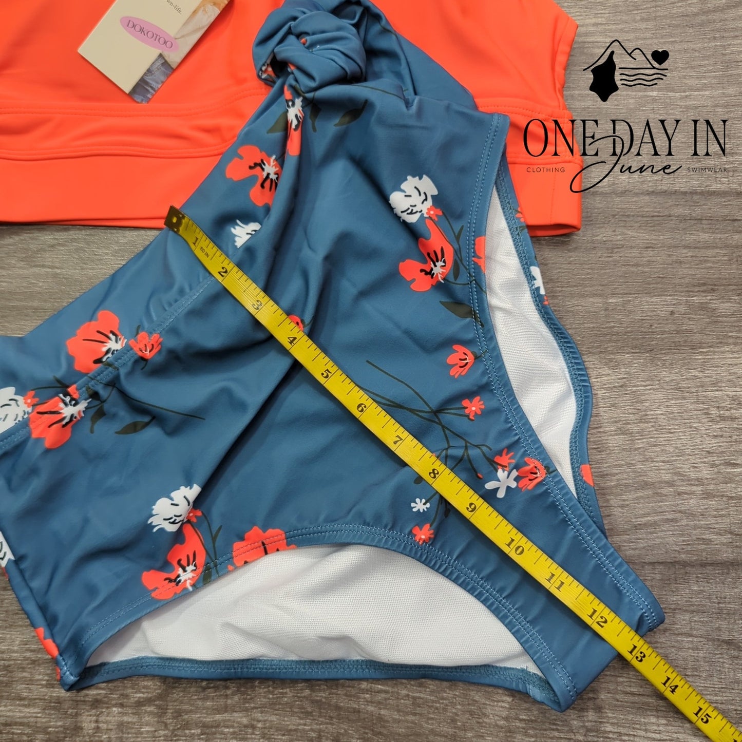 Dokotoo Crop Top High Waist Bikini Swimsuit Size M