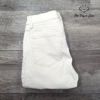 Loft Modern Skinny Ankle Jeans White Size 2