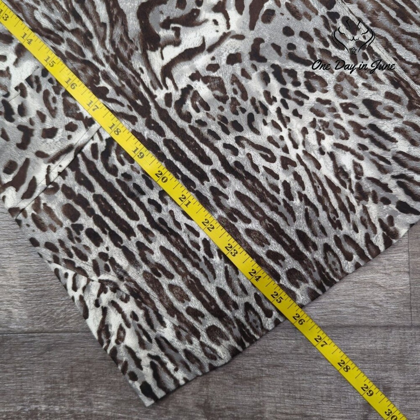 Donna Karen Animal Print Sleeveless Top Size 8