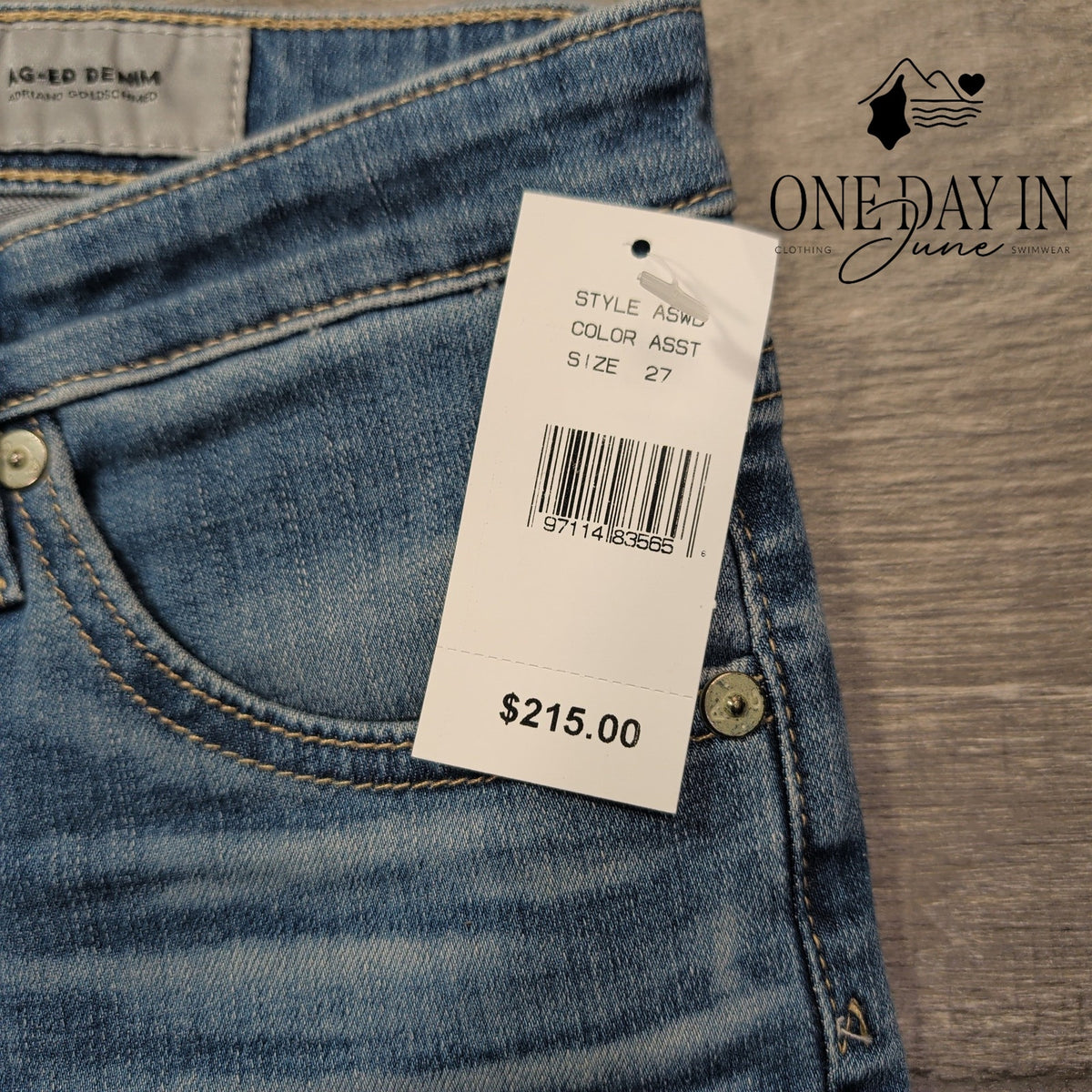 AG Adriano Goldschmied The Jodi Crop High Rise Slim Flare Jeans NWT Size 4 (27)