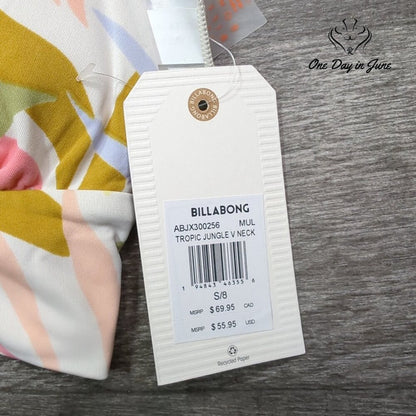Billabong Tropical Jungle V Neck Bikini Top Size S