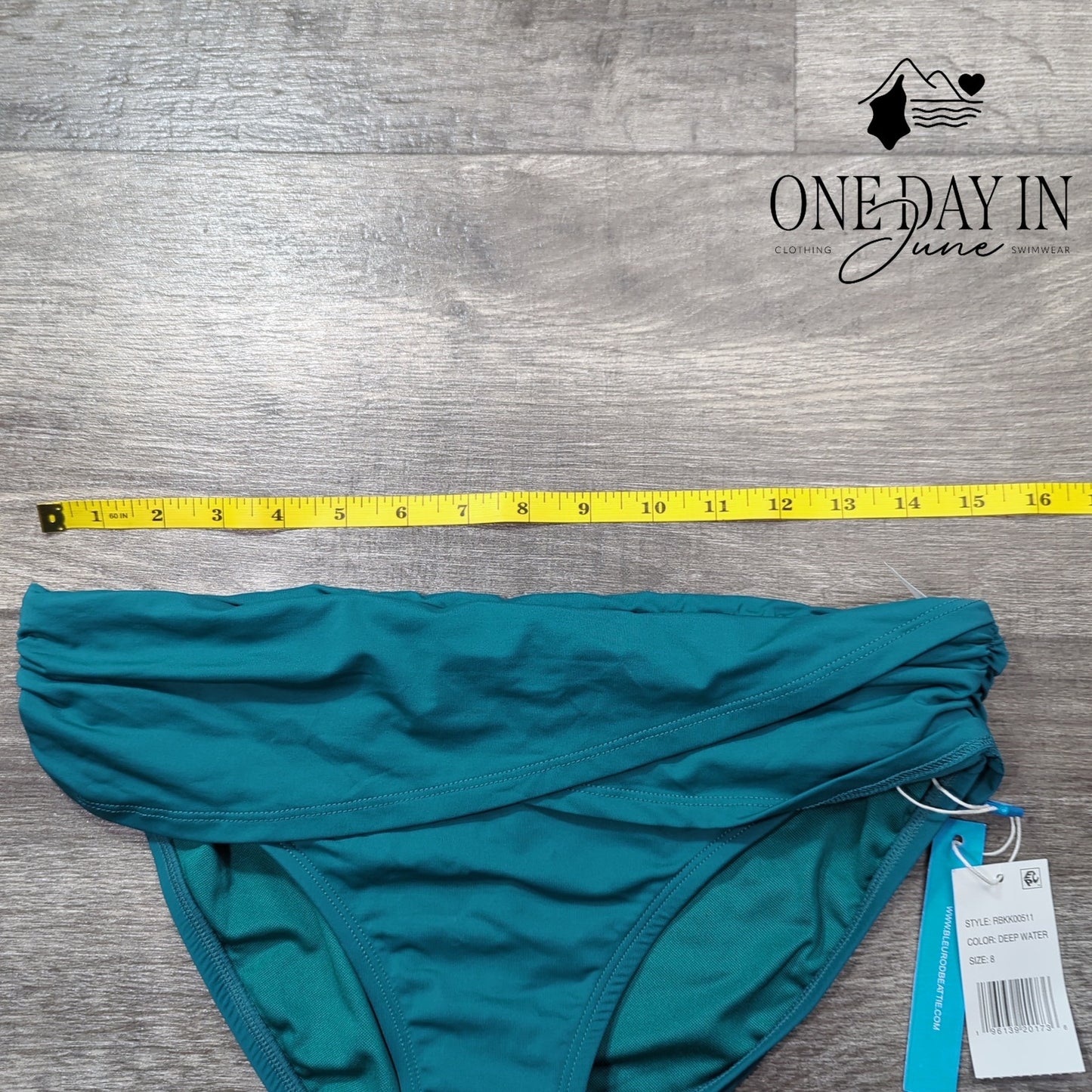 Bleu Rod Beattie Fold Over Bikini Bottom Size 8