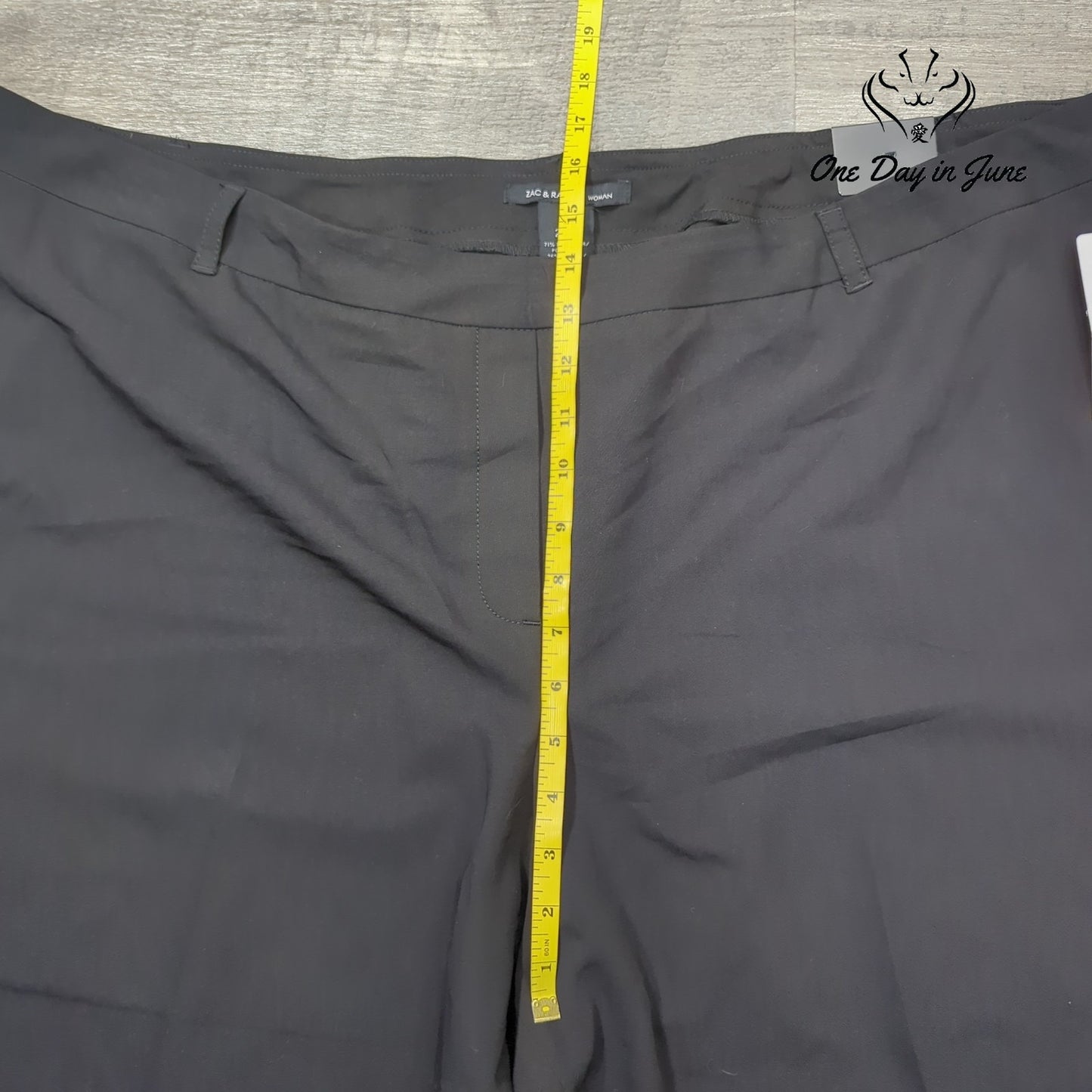 Zac & Rachel Plus Size Slim Crop Pants Size 24W